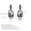 original bird paradise s925 sterling silver natural garnet jewelry