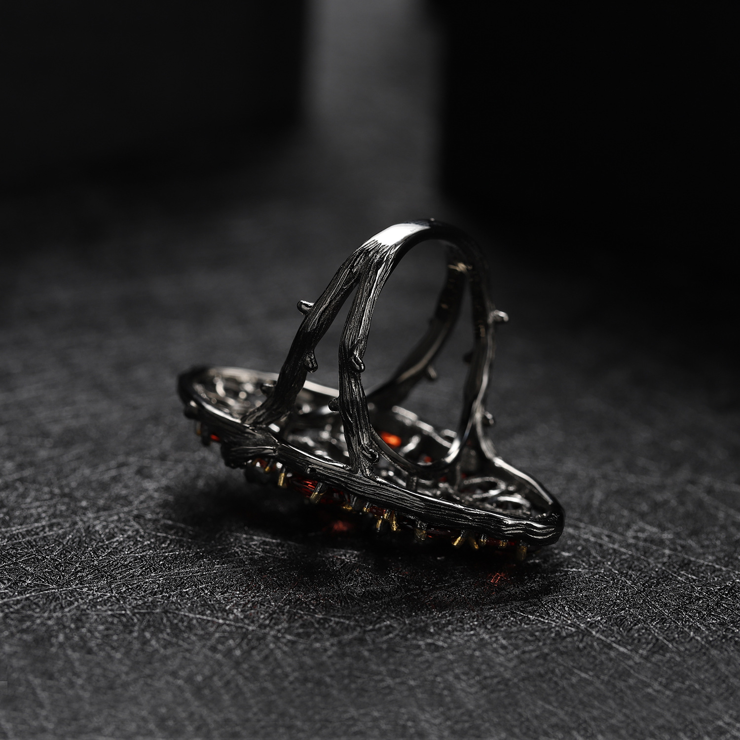 original bird paradise s925 sterling silver natural garnet jewelry