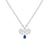 josephine ruby teardrop necklace 925 silver full pave diamonds
