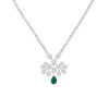 josephine ruby teardrop necklace 925 silver full pave diamonds