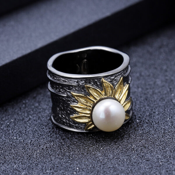 详情-11 Horus Eye of God S925 Sterling Silver Niche Retro Ring