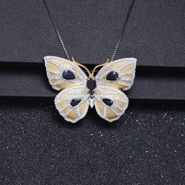 详情-12 Cocoon Wing Butterfly Brooch | 925 Silver Convertible Pendant