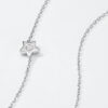 sun moon star necklace s925 silver blue moonstone pendant collarbone