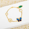 主图-3 Lucky Butterfly Bracelet 925 Silver Blue Gem Spring Light Luxury