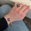 主图-4 Lucky Butterfly Bracelet 925 Silver Blue Gem Spring Light Luxury